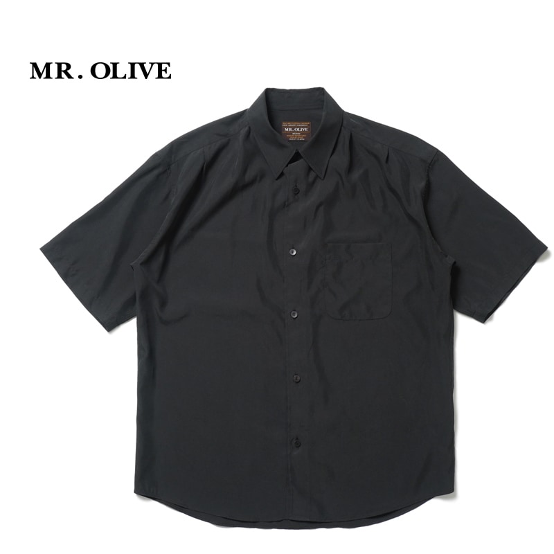 MR.OLIVE �ߥ��������꡼�� Ⱦµ ����� "T/R POWDER CLOTH / DRAPE TACK SHIRT" M251129
