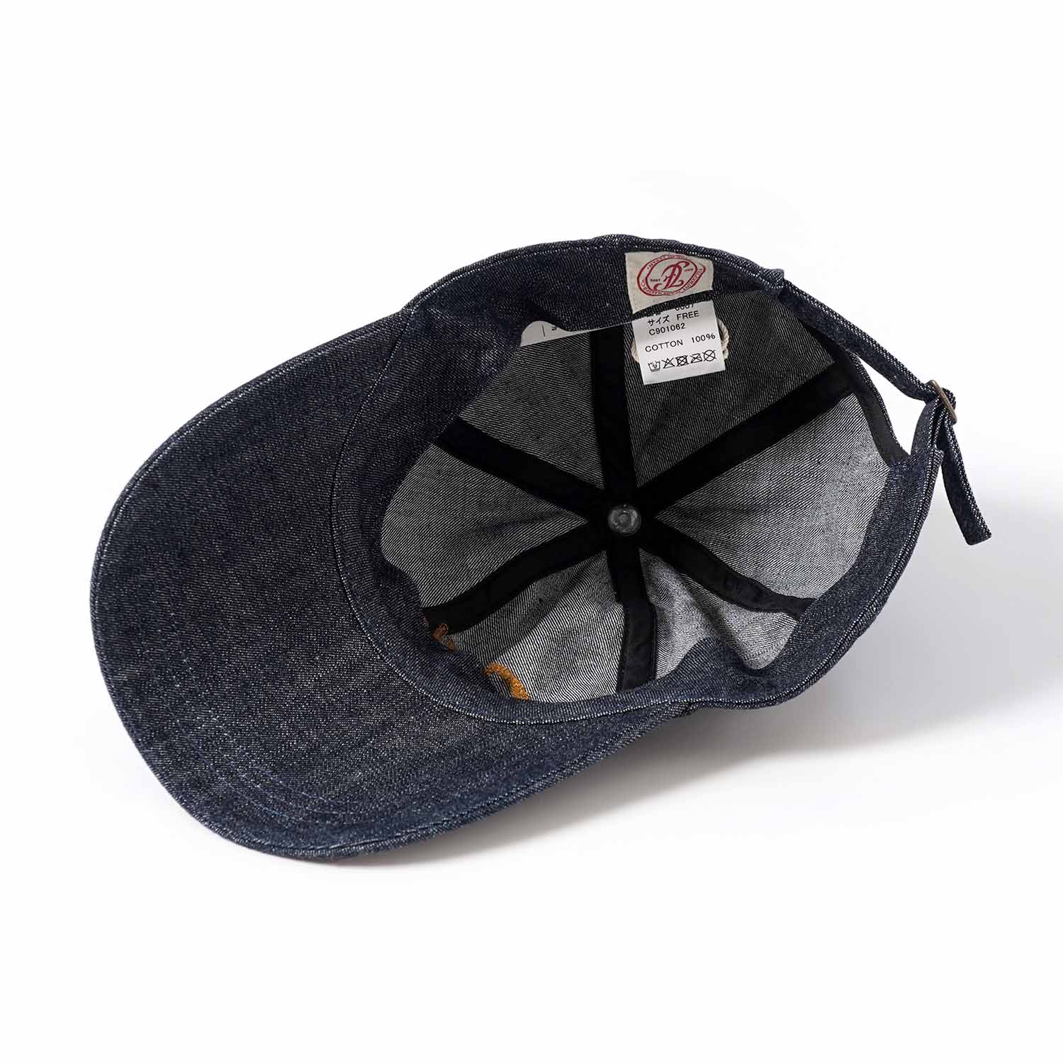 FULLCOUNT �ե륫����� ����å� ˹�� "Chain Embroidery Denim Cap" 6007