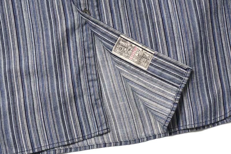 SUGAR CANE ���奬�������� Ĺµ ����� "FICTION ROMANCE 5.5oz. INDIGO STRIPE WORK SHIRT" SC29396