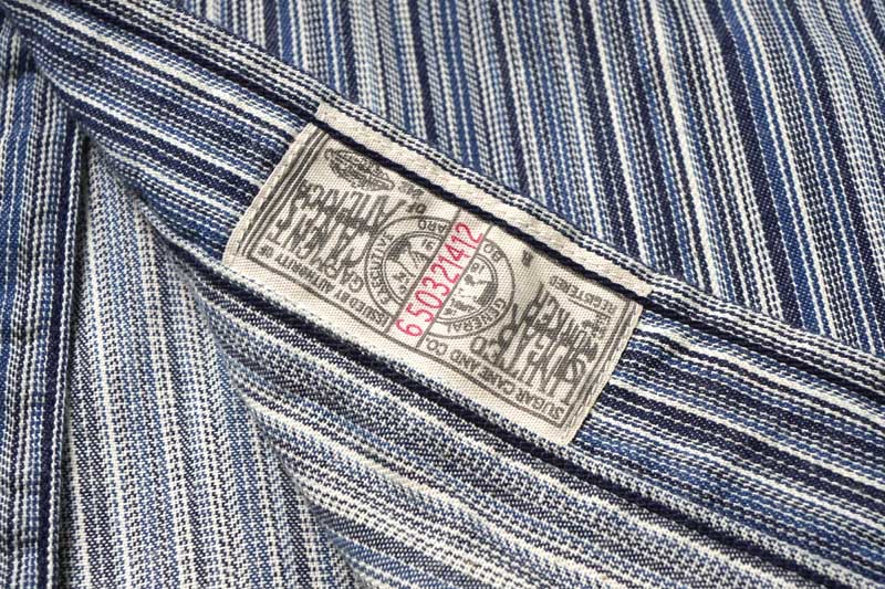 SUGAR CANE ���奬�������� Ĺµ ����� "FICTION ROMANCE 5.5oz. INDIGO STRIPE WORK SHIRT" SC29396