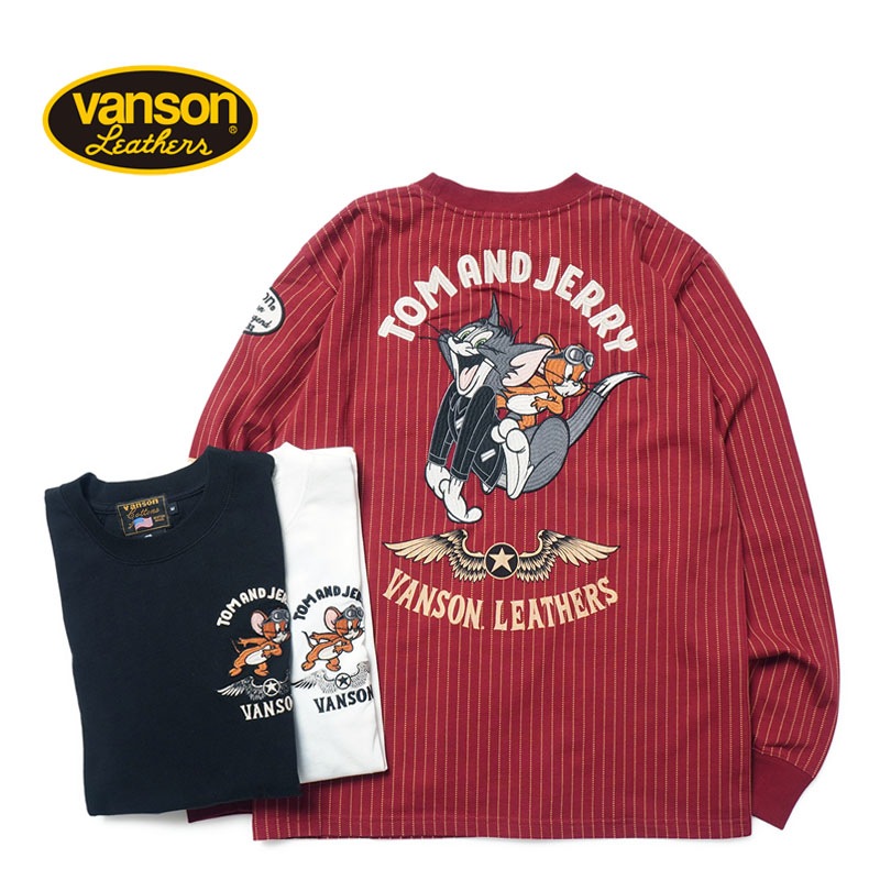 VANSON �Х󥽥� Ĺµ T����� "TOM��JERRY����� ŷ�� ĹµT�����" TJV-2526