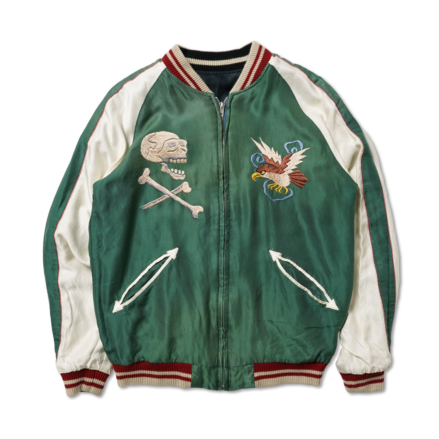 TAILOR TOYO �ơ��顼����  ���������  Mid 1950s Style Acetate Souvenir Jacket ��TIGER HEAD�� �� ��CHEVY LOVER�� (AGING MODEL)  TT15878-119