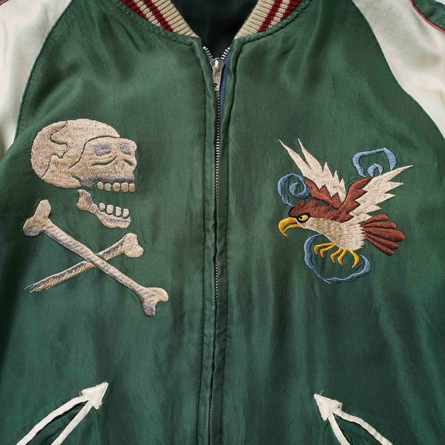 TAILOR TOYO �ơ��顼����  ���������  Mid 1950s Style Acetate Souvenir Jacket ��TIGER HEAD�� �� ��CHEVY LOVER�� (AGING MODEL)  TT15878-119