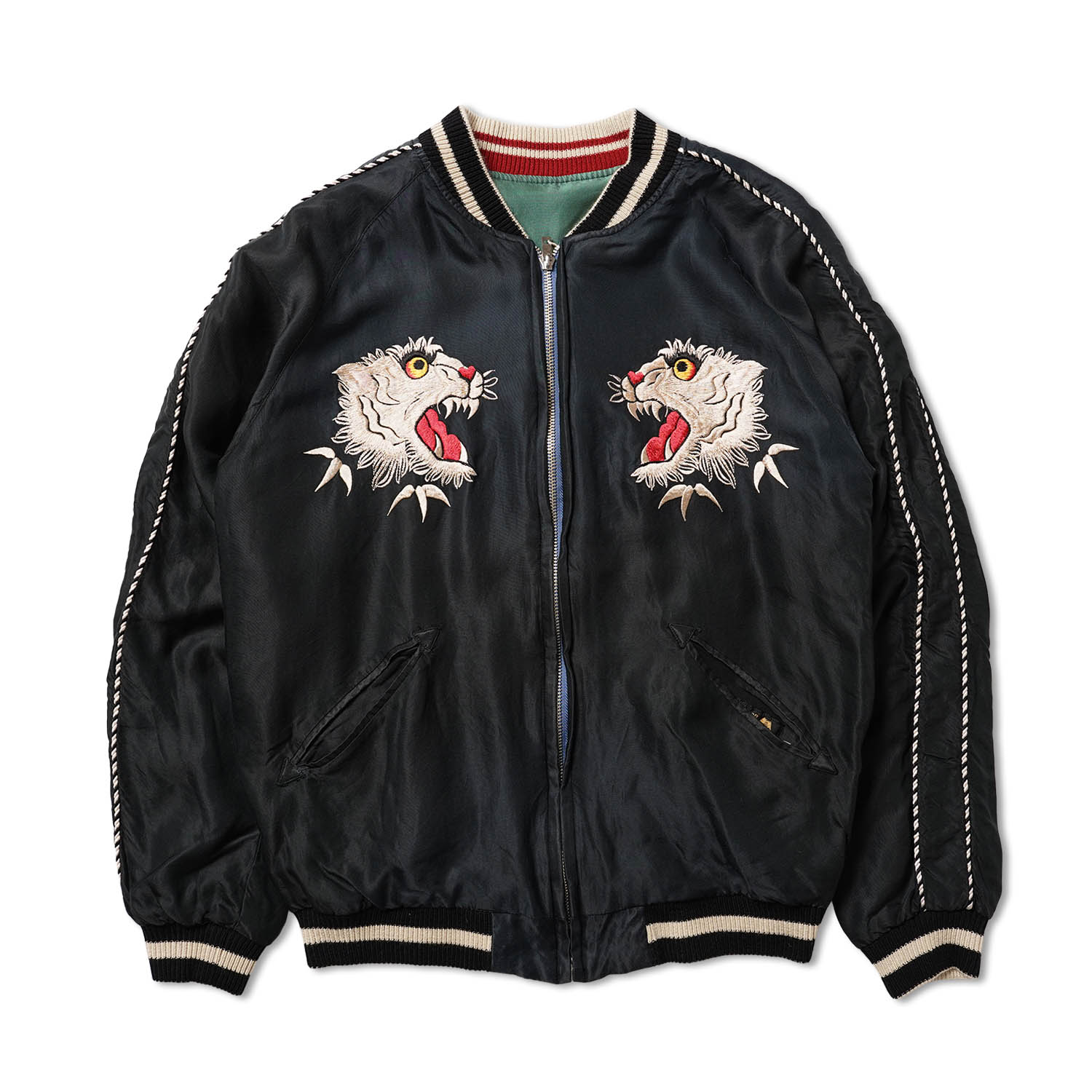 TAILOR TOYO �ơ��顼����  ���������  Mid 1950s Style Acetate Souvenir Jacket ��TIGER HEAD�� �� ��CHEVY LOVER�� (AGING MODEL)  TT15878-119