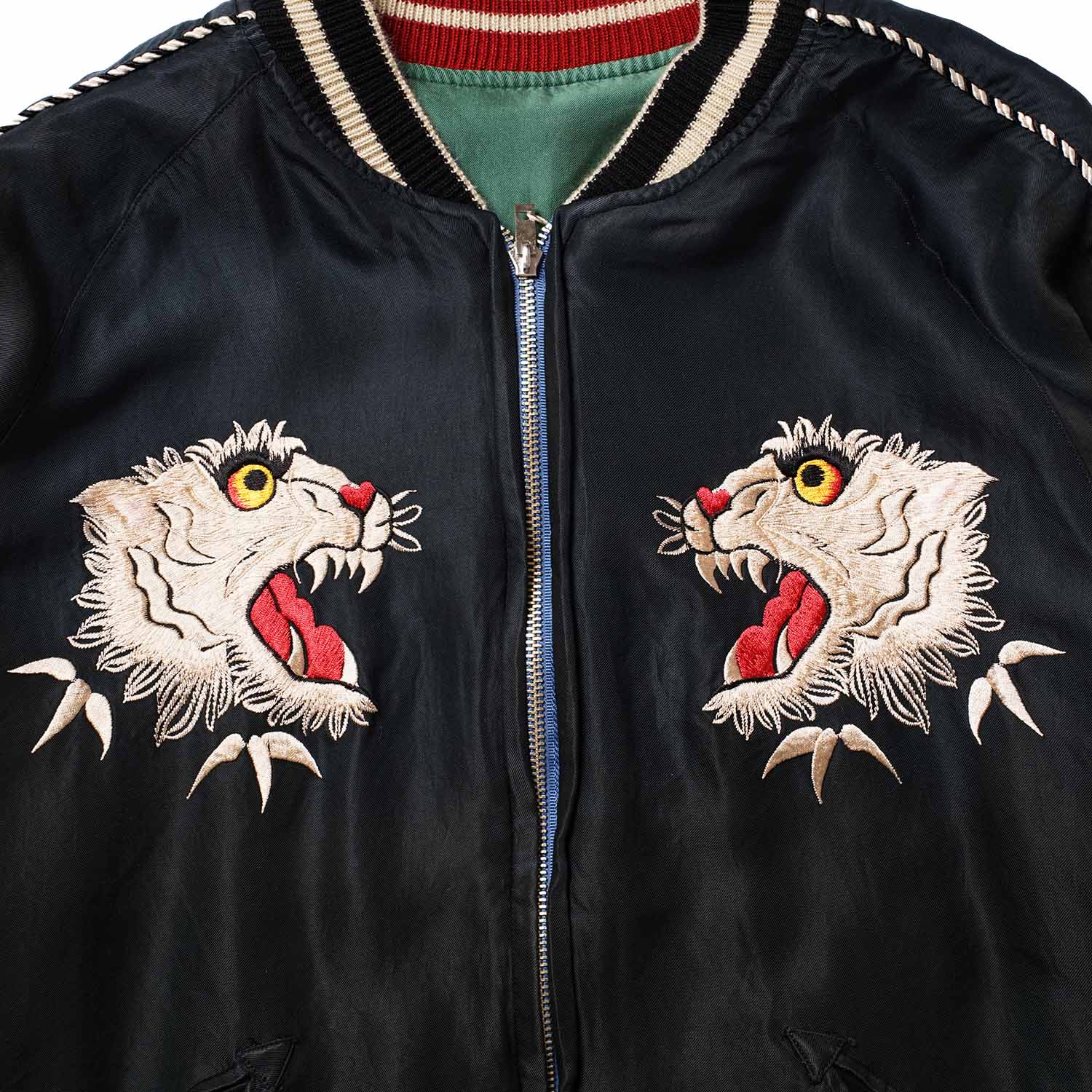 TAILOR TOYO �ơ��顼����  ���������  Mid 1950s Style Acetate Souvenir Jacket ��TIGER HEAD�� �� ��CHEVY LOVER�� (AGING MODEL)  TT15878-119