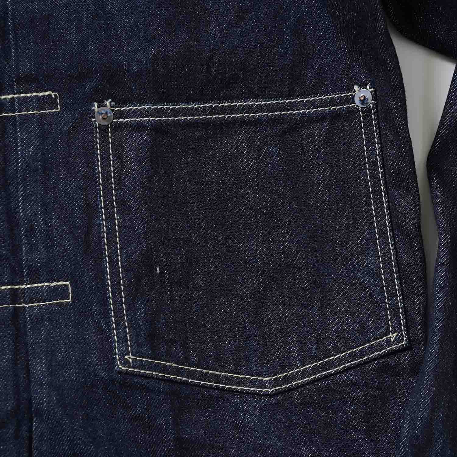 FULLCOUNT �ե륫����� �ǥ˥� ���㥱�å� ��GDC��FULLCOUNT Classic Pleated Denim Jacket" GFC2002