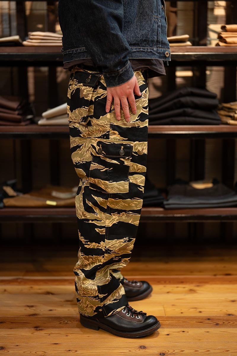 BUZZ RICKSON'S �Х��ꥯ���� �ѥ��  "GOLD TIGER STRIPE TROUSERS SHORT LENGTH"  BR42502