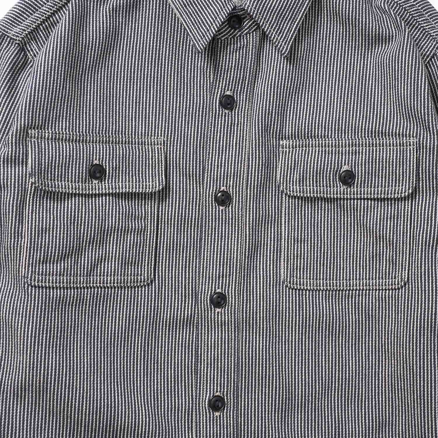 DELUXEWARE �ǥ�å��������� Ĺµ ����� ��HICKORY NEL SHIRT�� HV-01A