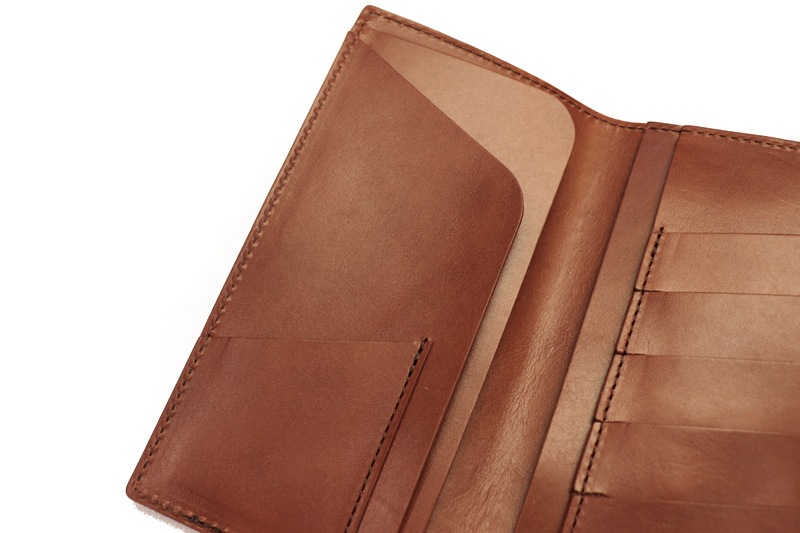 Regalo �쥬����  ������å� "SLIM LONG WALLET WITHOUT COIN PURSE"  BROWN  WL-02-BR