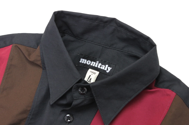 MONITALY ��˥��꡼ Ⱦµ ����� HALF SLEEVE PANELED SHIRT M25253