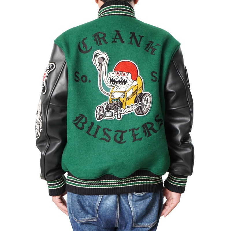 Whitesville �ۥ磻�ĥӥ롡����ɥ��㥱�åȡ�30oz. WOOL MELTON AWARD JACKET ��CRANK BUSTERS��  WV15602