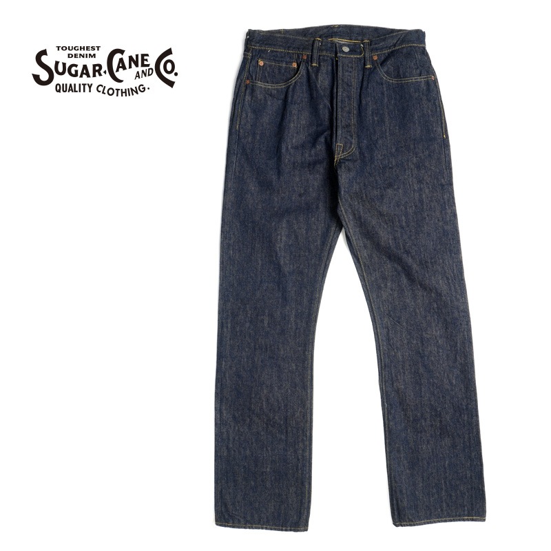 SUGAR CANE ���奬�������� �ǥ˥� �ѥ�� SUGAR CANE Super "Denim" Collectibles #01  14oz. BLUE DENIM WAIST OVERALLS "S1945" MODEL  SC49001-421��ONE WASH��