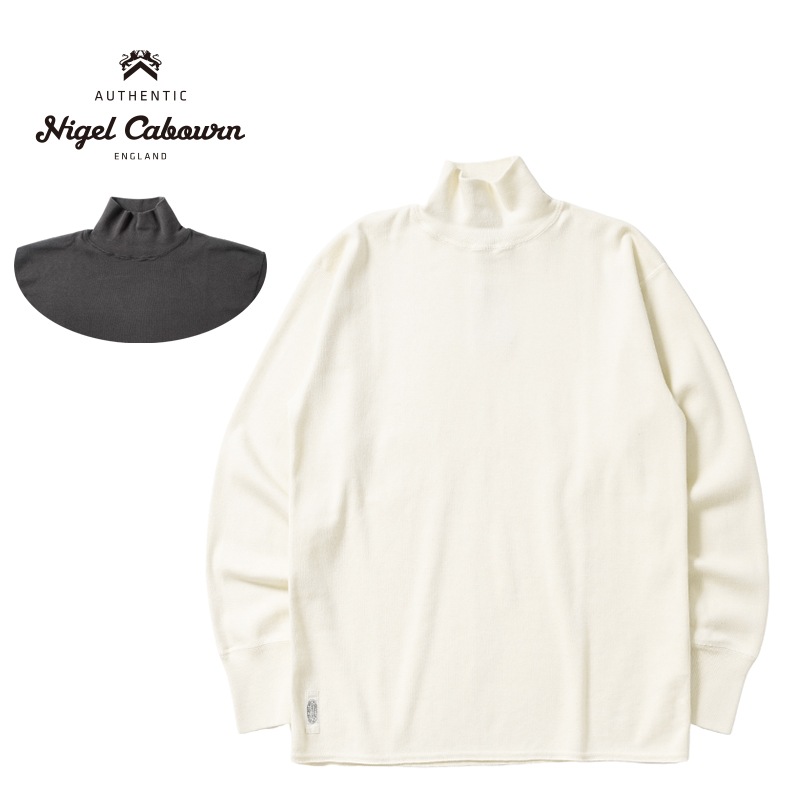 Nigel Cabourn �ʥ������륱���ܥ� �ϥ��ͥå� T����� ��HIGH NECK L/S COTTONCANDY WOOL�� 80510020002
