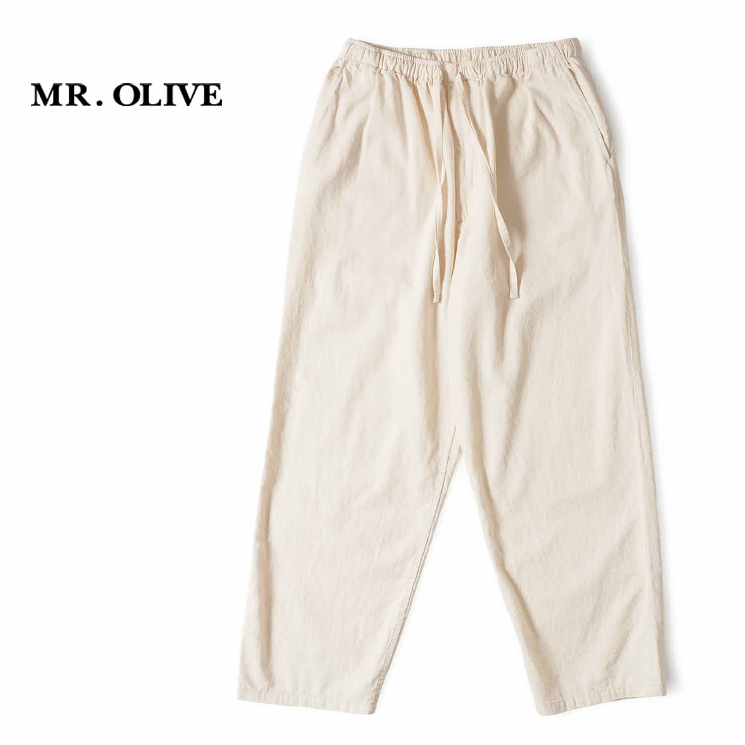 MR.OLIVE �ߥ��������꡼�� �ѥ�� "RINSE WASH 6oz SUPER LIGHT DENIM / DRAWSTRING TAPERED PANTS"  M261112