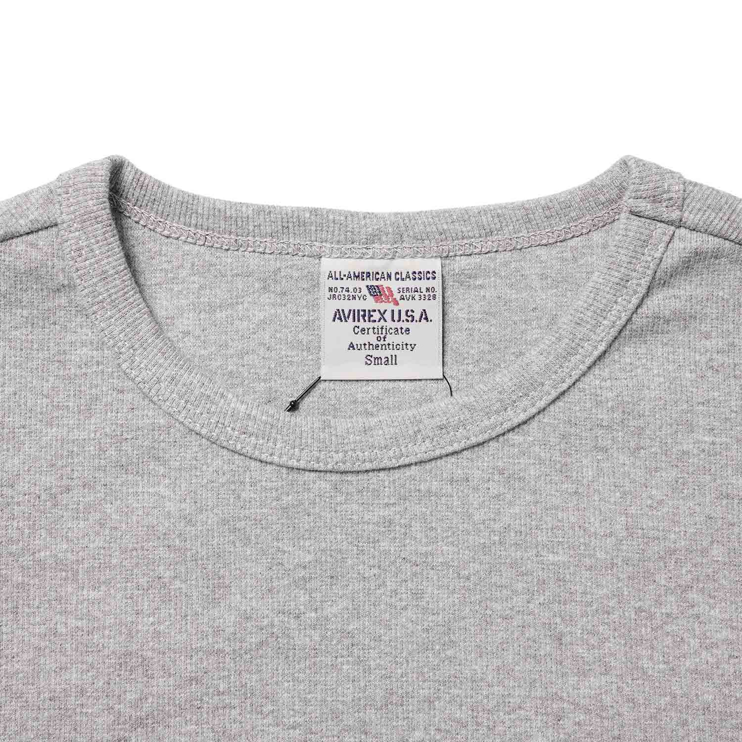 AVIREX ��������å��� Ⱦµ T����� "S/S CREW NECK RIB T-SHIRT" AVI6143502