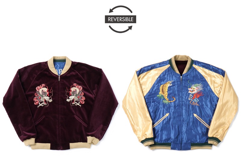TAILOR TOYO ơ顼ΡMid 1950s Style Velveteen Souvenir JacketGOLD DRAGON  JAPAN MAPɡTT15623RG