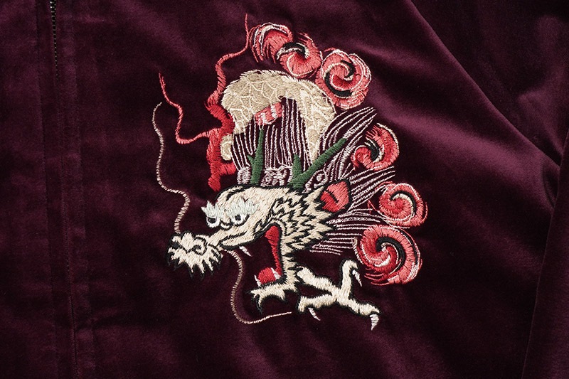 TAILOR TOYO ơ顼ΡMid 1950s Style Velveteen Souvenir JacketGOLD DRAGON  JAPAN MAPɡTT15623RG
