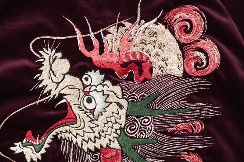TAILOR TOYO ơ顼ΡMid 1950s Style Velveteen Souvenir JacketGOLD DRAGON  JAPAN MAPɡTT15623RG