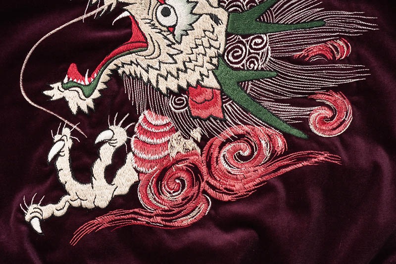 TAILOR TOYO ơ顼ΡMid 1950s Style Velveteen Souvenir JacketGOLD DRAGON  JAPAN MAPɡTT15623RG