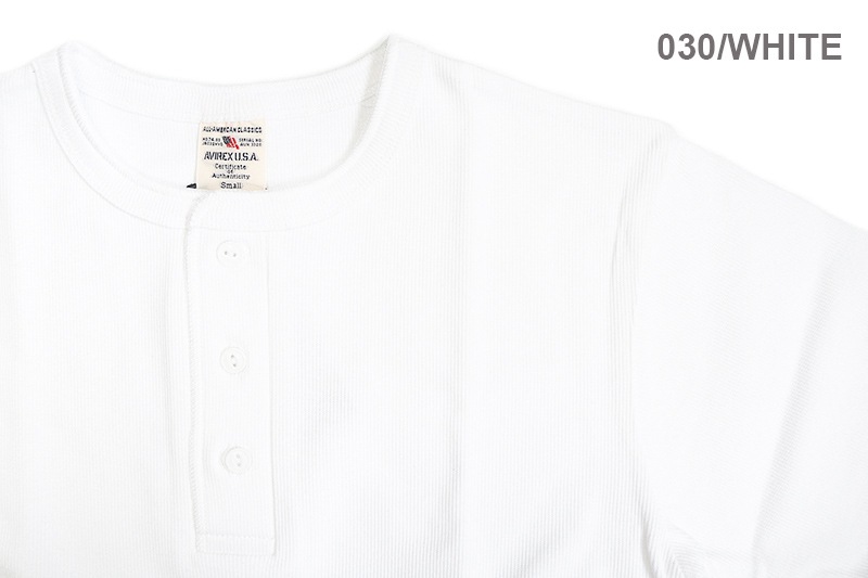 AVIREX å Ⱦµ T "S/S HENLEY NECK T-SHIRT" AVI6143504