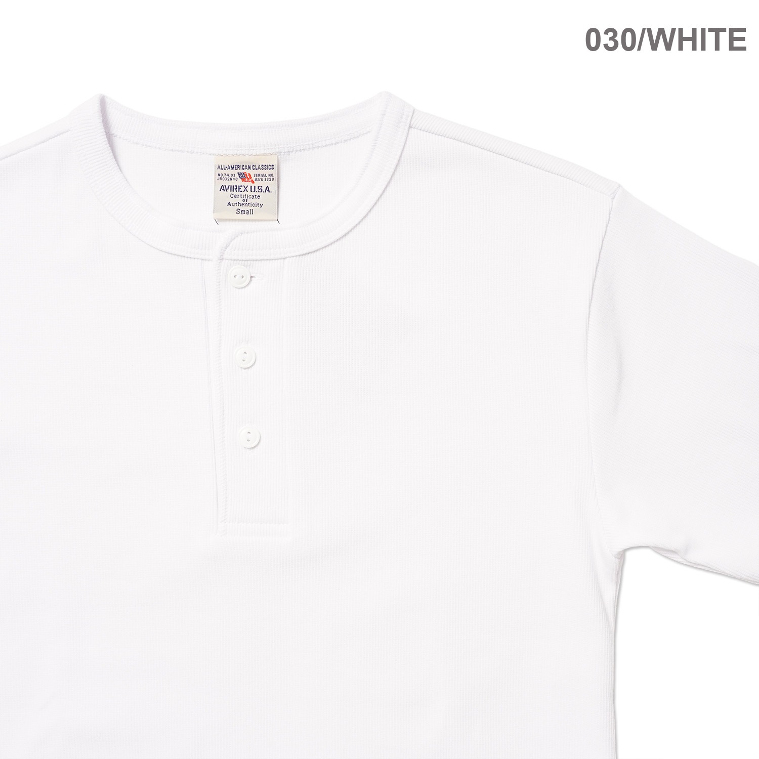AVIREX ��������å��� Ⱦµ T����� "S/S HENLEY NECK T-SHIRT" AVI6143504
