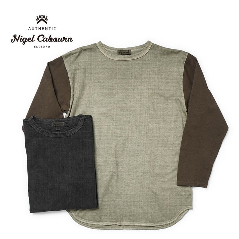 Nigel Cabourn �ʥ������륱���ܥ� �١����ܡ���T�����  ��BASEBALL T-SHIRT PIGMENT��  80510021000