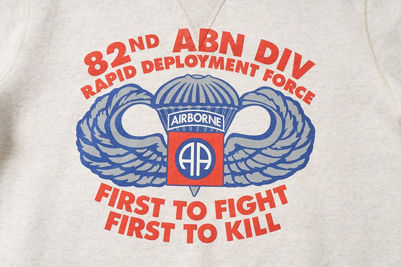 BUZZ RICKSON'S �Х��ꥯ���� �������åȡ��ȥ졼�ʡ� ��SET-IN CREW SWEAT 82nd AIRBORNE DIVISION��  BR69633
