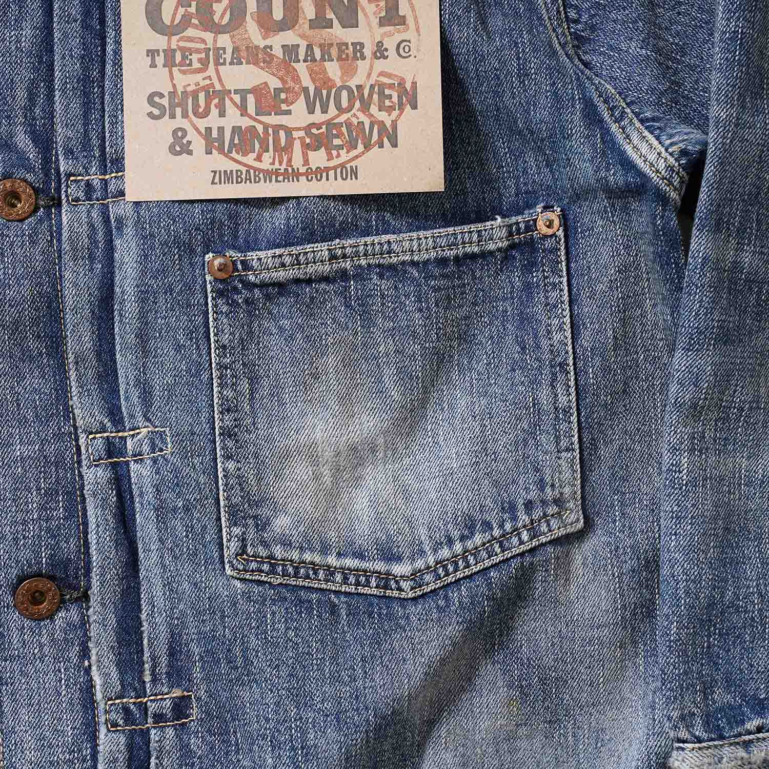 �ڤ������2��ޤǡ� FULLCOUNT �ե륫����� �ǥ˥� ���㥱�å� �����ǥ� WWII Model 11.5oz Denim Jacket HW ��Master Of Reality�� HAND WASH S2107SSHW