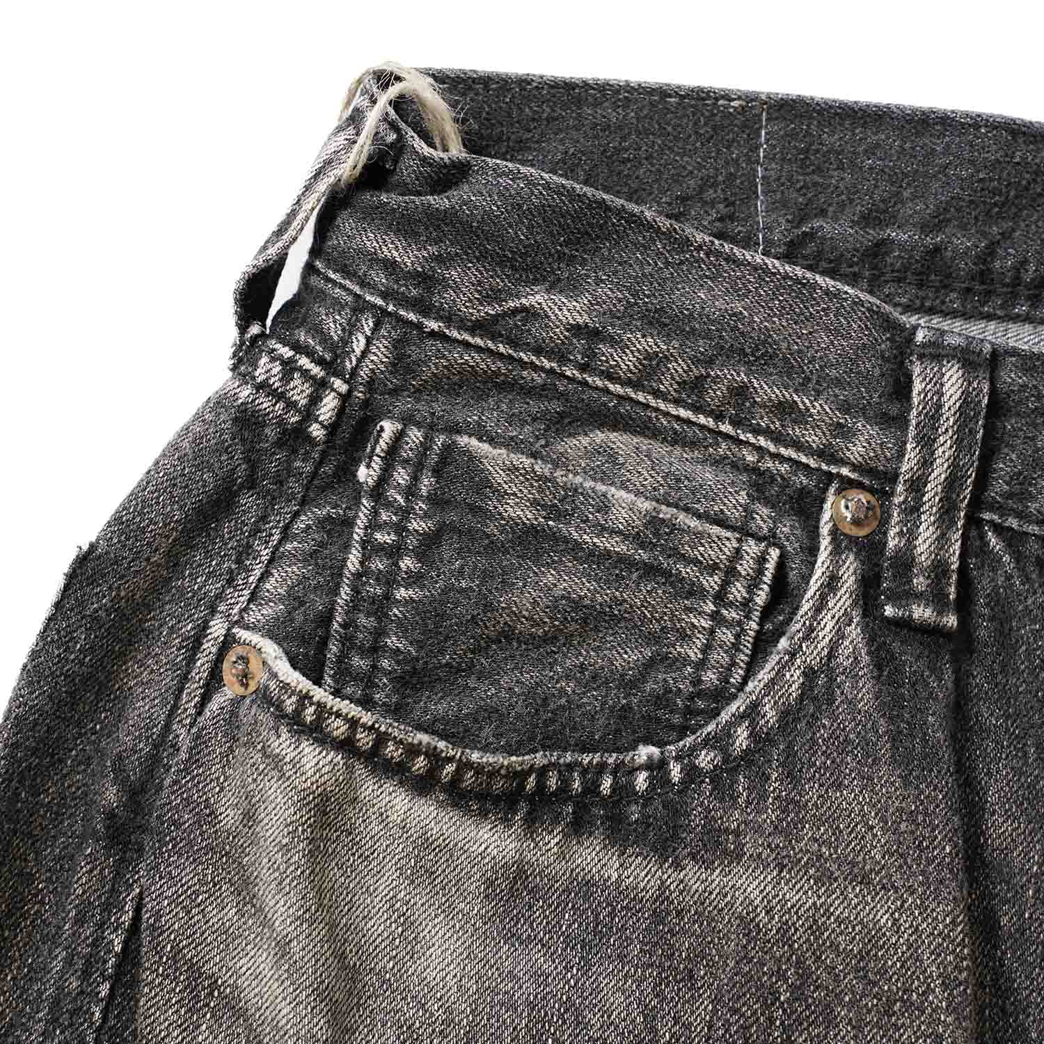 �ڤ������2��ޤǡ�FULLCOUNT �ե륫����� �ѥ�� �����ǥ� WWII Model 11.5oz Black Denim Pants HW ��Master Of Reality��  HAND WASH  S0105BKSSHW