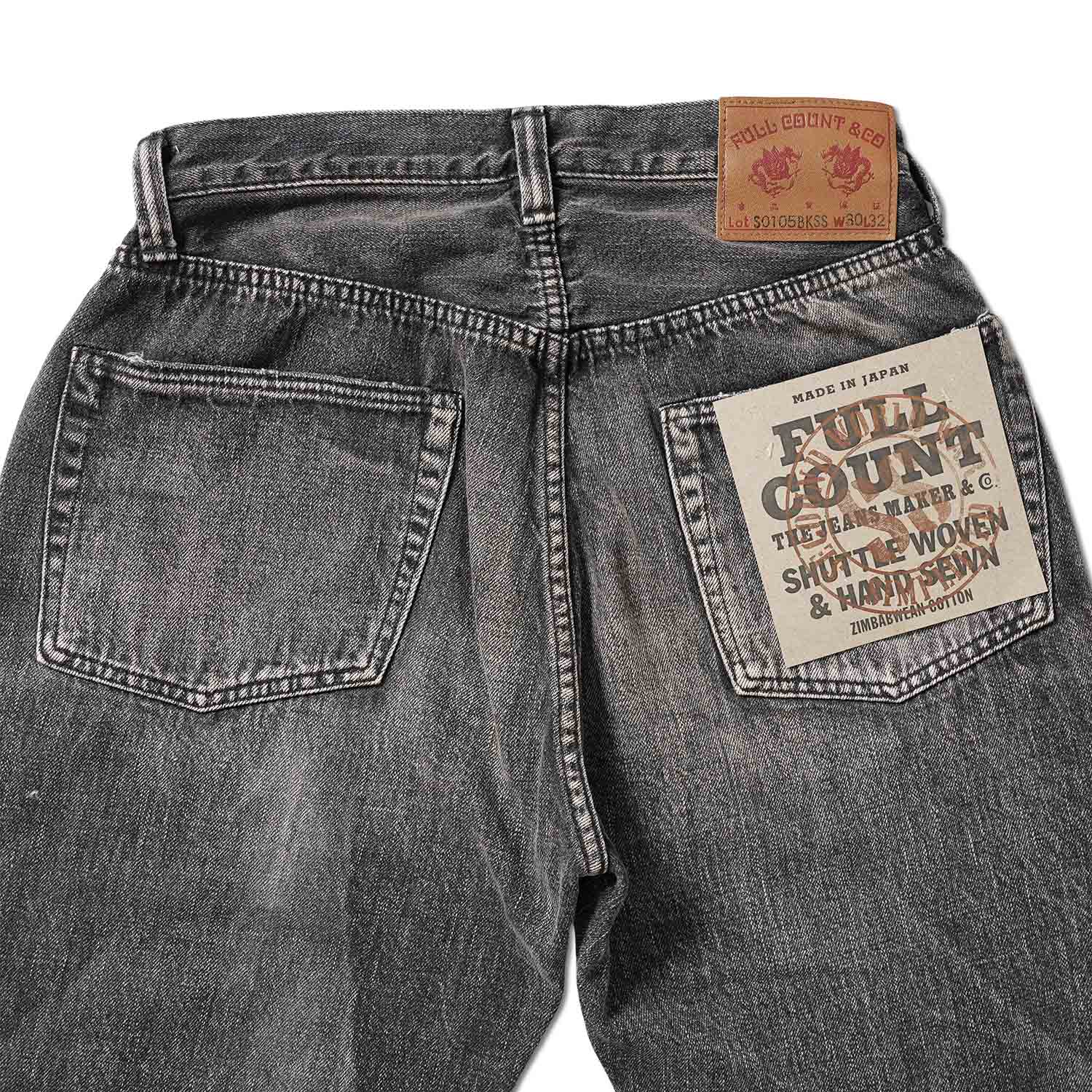 �ڤ������2��ޤǡ�FULLCOUNT �ե륫����� �ѥ�� �����ǥ� WWII Model 11.5oz Black Denim Pants HW ��Master Of Reality��  HAND WASH  S0105BKSSHW