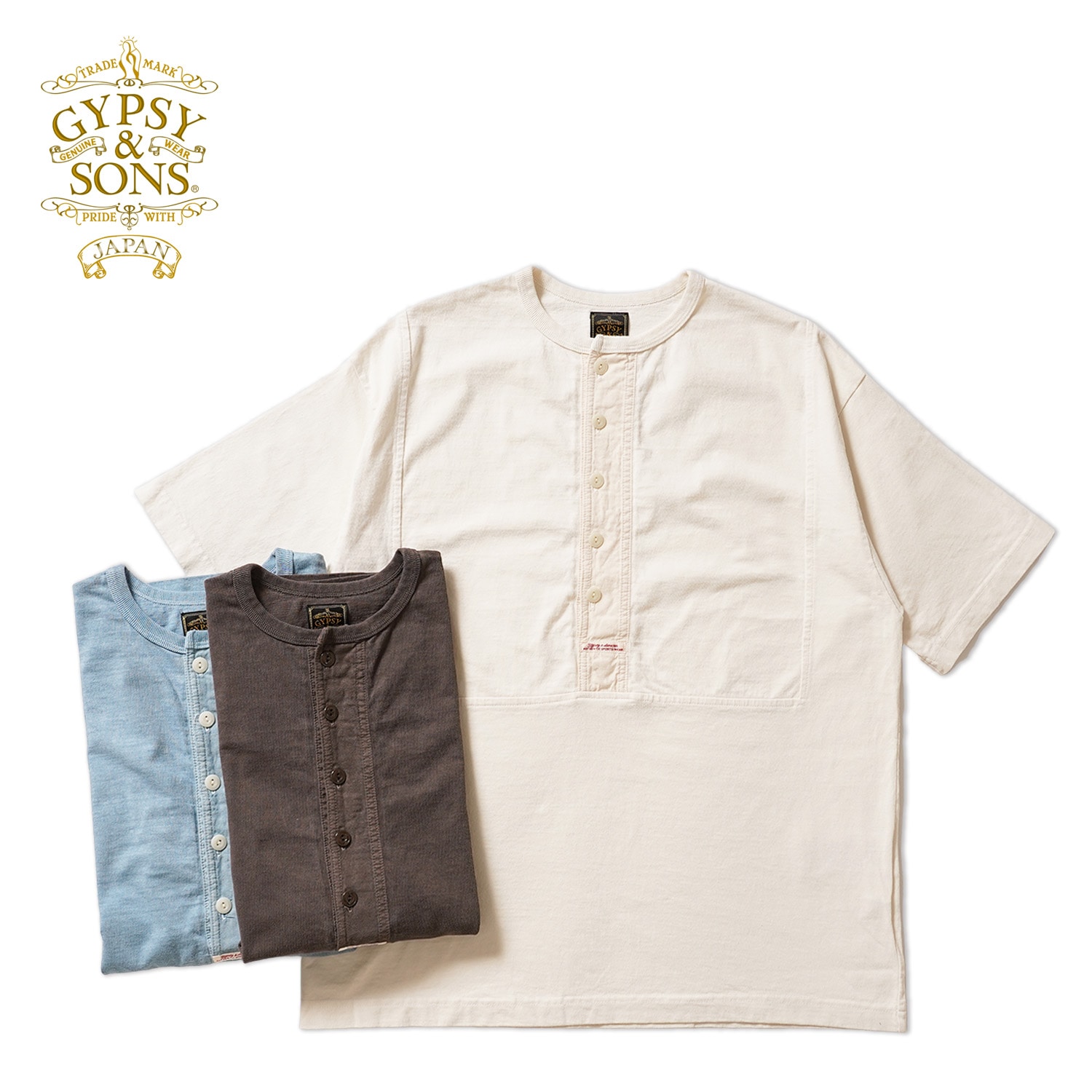 GYPSY&SONS ���ץ���&���� Ⱦµ T����� "CLASSIC BIB HENRY TEE" GS2549941