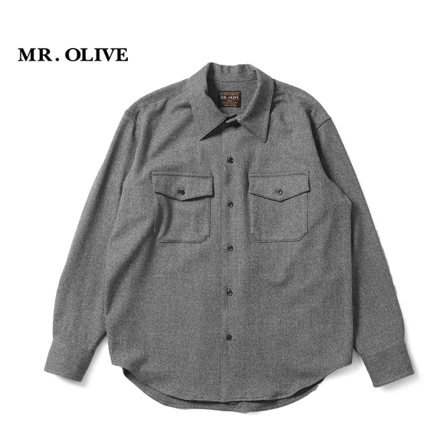 MR.OLIVE �ߥ��������꡼�� Ĺµ�����  "PEACHSKIN STRETCH GABARDINE / CPO SHIRT"  M253118