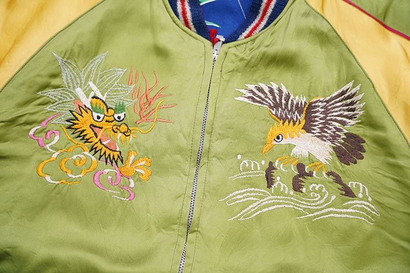 TAILOR TOYO �ơ��顼���� ��������� Early 1950s Style Acetate �� Quilt Souvenir Jacket ��KOSHO & CO.�� Special Edition ��JAPAN MAP�� �� ��TIGER PRINT�� TT15198