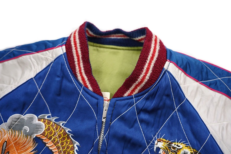 TAILOR TOYO �ơ��顼���� ��������� Early 1950s Style Acetate �� Quilt Souvenir Jacket ��KOSHO & CO.�� Special Edition ��JAPAN MAP�� �� ��TIGER PRINT�� TT15198
