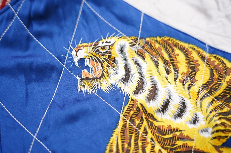TAILOR TOYO �ơ��顼���� ��������� Early 1950s Style Acetate �� Quilt Souvenir Jacket ��KOSHO & CO.�� Special Edition ��JAPAN MAP�� �� ��TIGER PRINT�� TT15198
