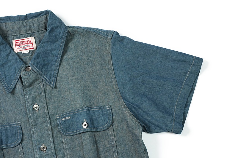 DELUXEWARE �ǥ�å��������� Ⱦµ ����� ��SHORT CHAMBRAY��  WWS-25