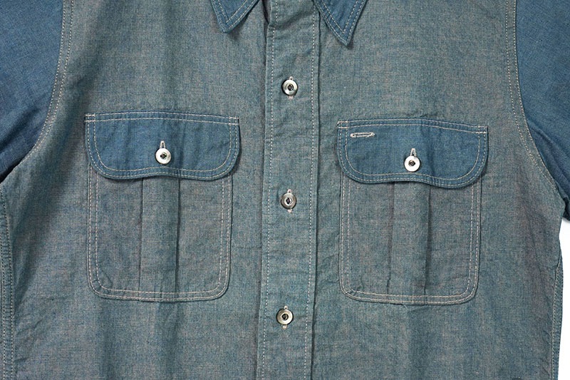 DELUXEWARE �ǥ�å��������� Ⱦµ ����� ��SHORT CHAMBRAY��  WWS-25