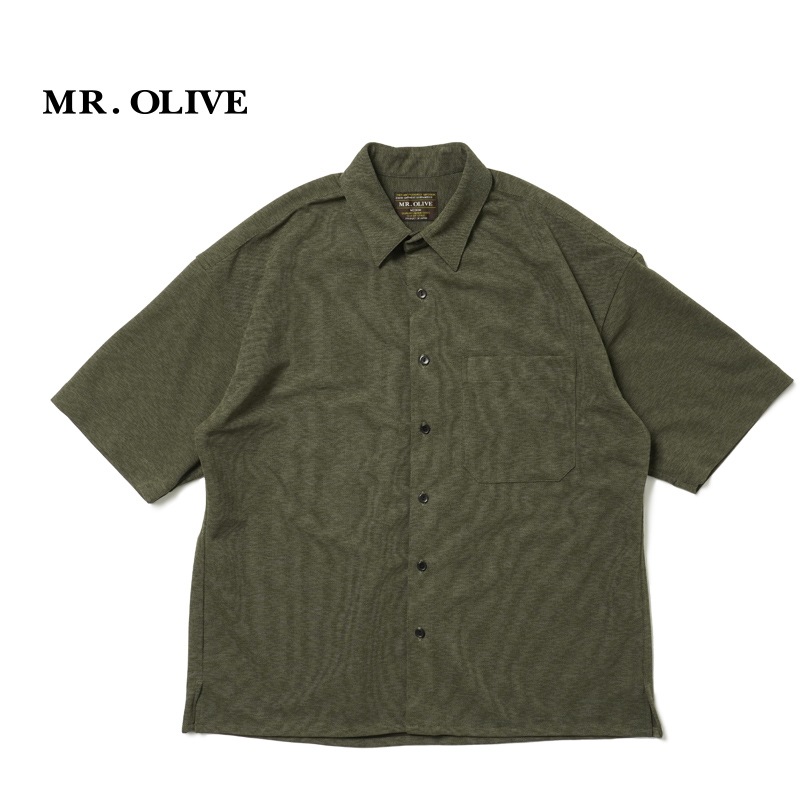 MR.OLIVE �ߥ��������꡼�� Ⱦµ����� "FIELDSENSOR PANAMA JERSEY / S/S REGULAR COLLAR SHIRT" M241131