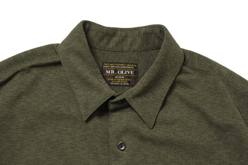 MR.OLIVE �ߥ��������꡼�� Ⱦµ����� "FIELDSENSOR PANAMA JERSEY / S/S REGULAR COLLAR SHIRT" M241131
