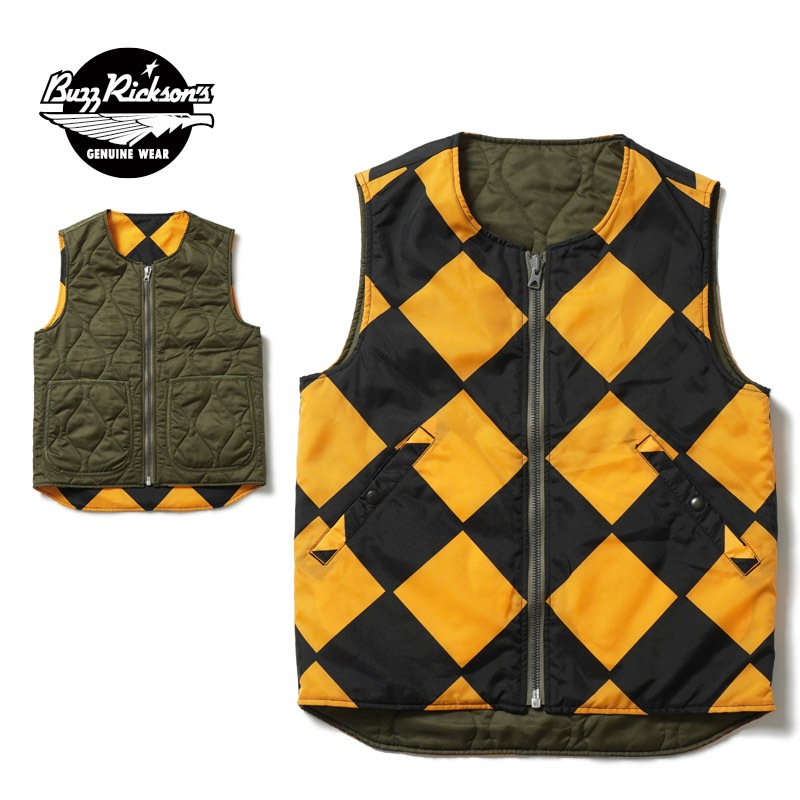 BUZZ RICKSON'S �Х��ꥯ���� �٥��� LINE CREWMAN VEST (MOD.) REVERSIBLE "BUZZ RICKSON MFG. CORP." BR15749