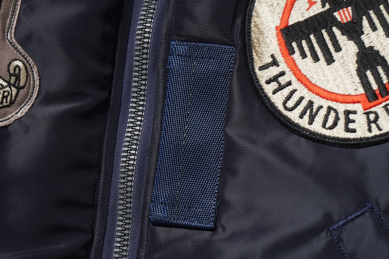 BUZZ RICKSON'S Хꥯ 㥱å Type B-15C(MOD.)  A.F.BLUE B.RICKSON & SONS. INC. 34th BOMB.SQ.THUNDERBIRDS  BR15744