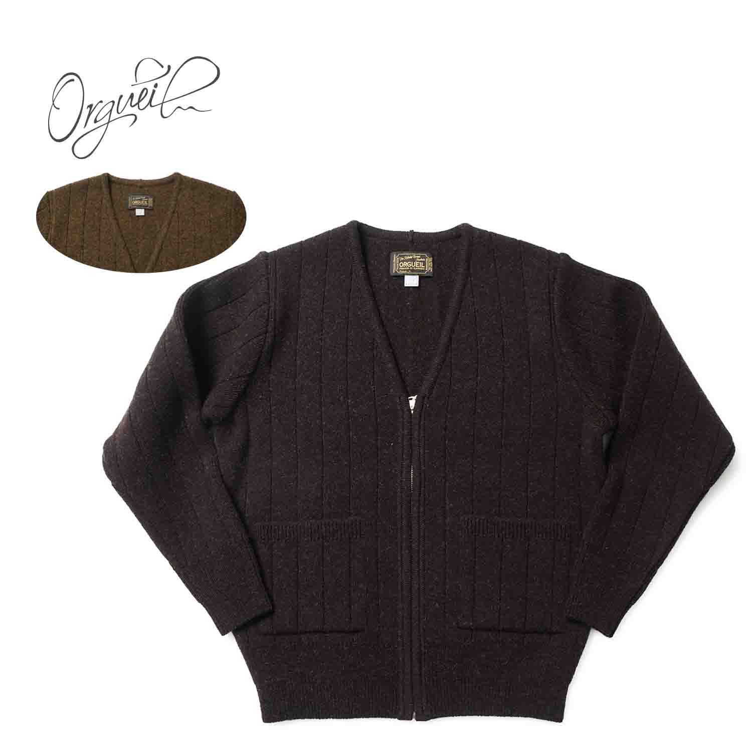 ORGUEIL ���륲���� �˥åȡ������ǥ����� ��Ribbed Knit Cardigan�� OR-9107