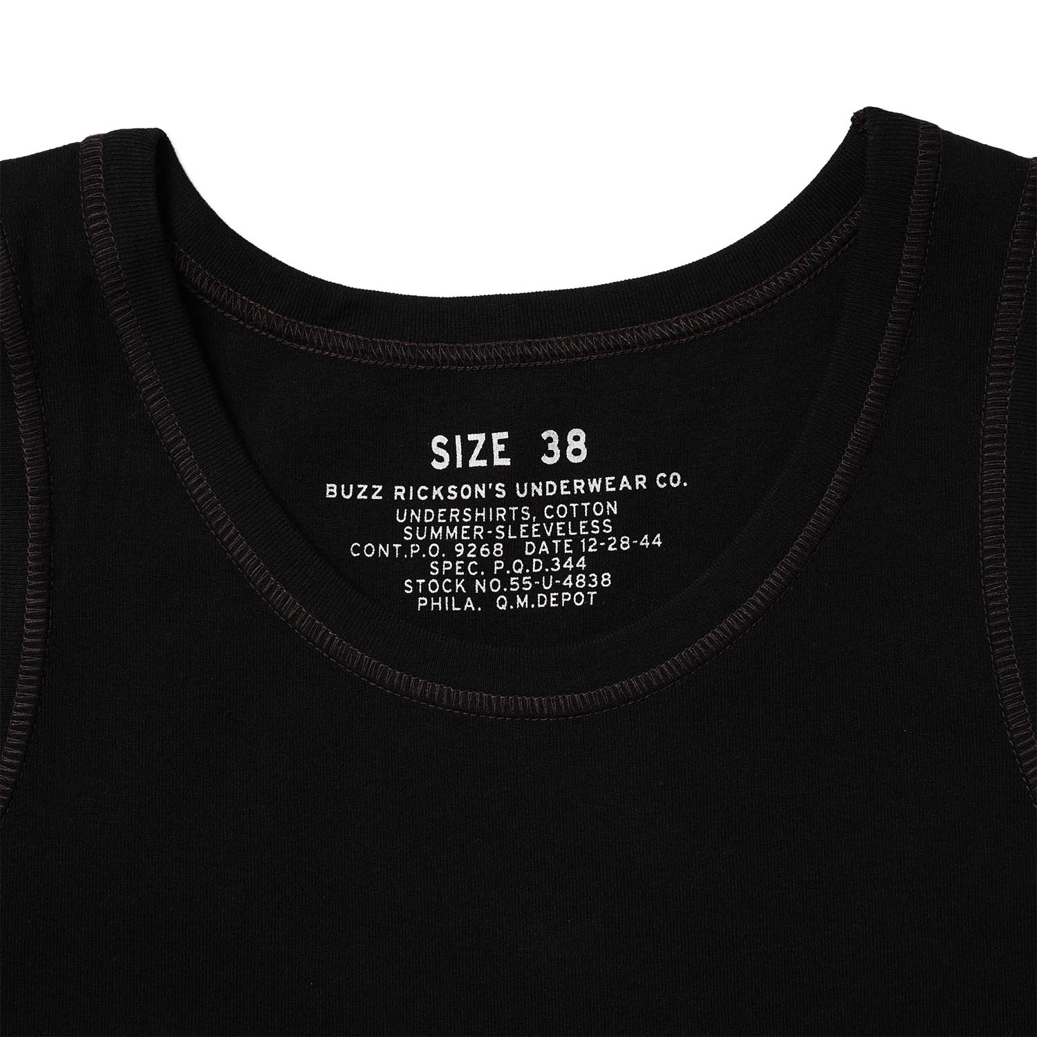 BUZZ RICKSON'S �Х��ꥯ���� ���󥯥ȥå�  "UNDERSHIRTS, COTTON SUMMER-SLEEVELESS"  BR79741