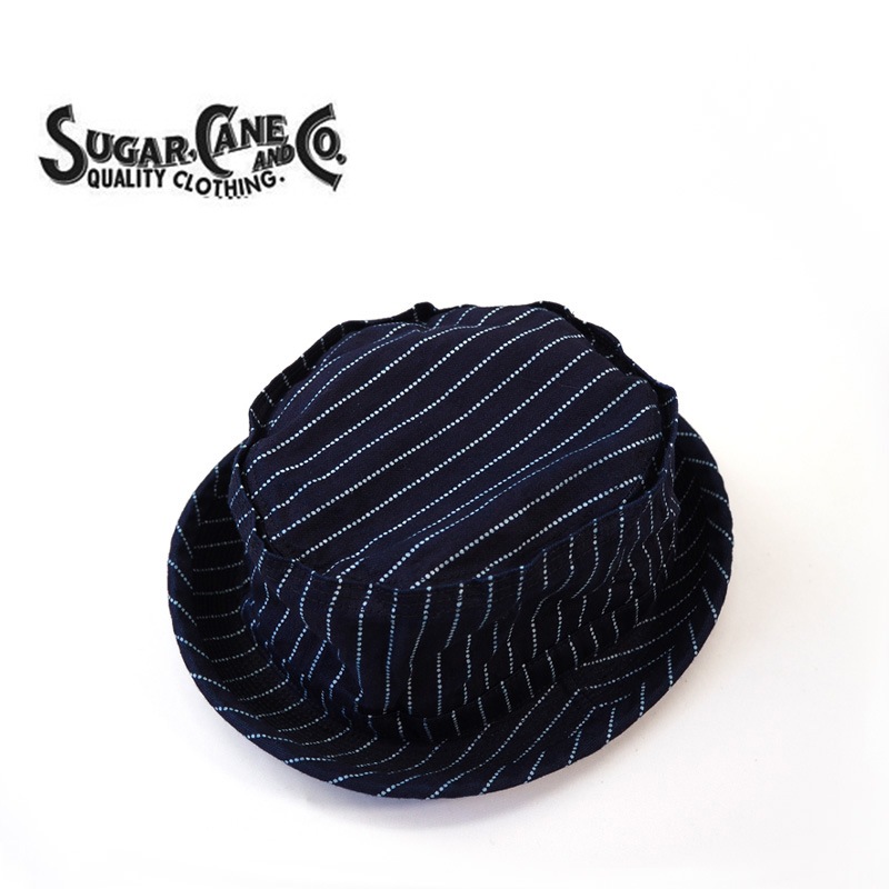 SUGAR CANE 奬 ˹ ϥå "WABASH STRIPE PORKPIE HAT" SC02467