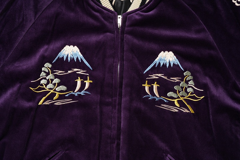 TAILOR TOYO ơ顼  Mid 1950s Style Velveteen Souvenir Jacket LANDSCAPE  DRAGON TT15392-175