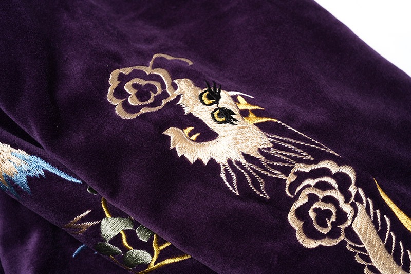 TAILOR TOYO ơ顼  Mid 1950s Style Velveteen Souvenir Jacket LANDSCAPE  DRAGON TT15392-175