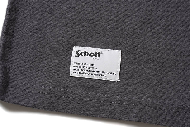 Schott ����å� Ĺµ�ԥ���� "COLOR FLOCKY BULLDOG LS T-SHIRT" 782-4230013