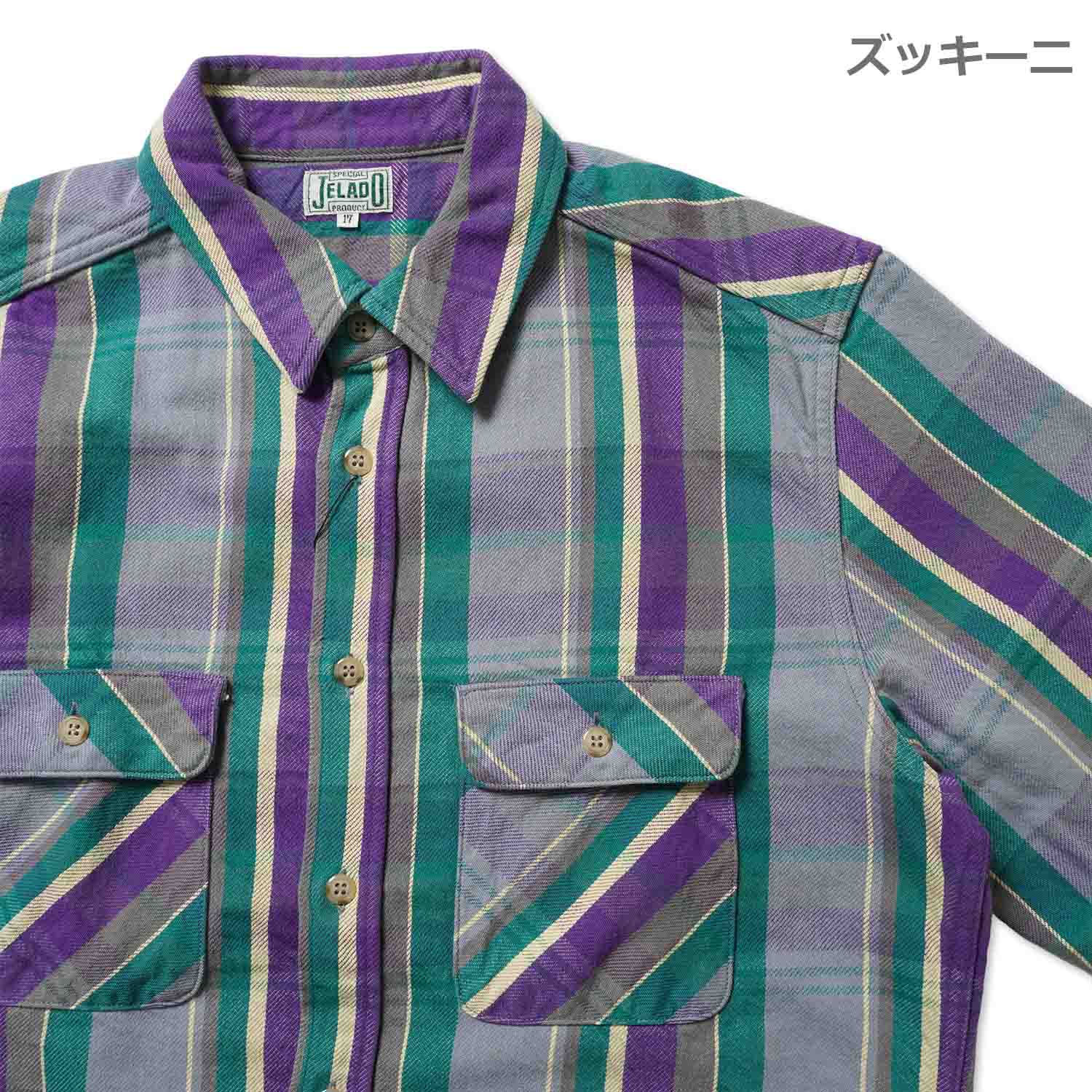 JELADO �����顼��  Ĺµ ����� ��Unionworkers Shirt Short��  JP12106