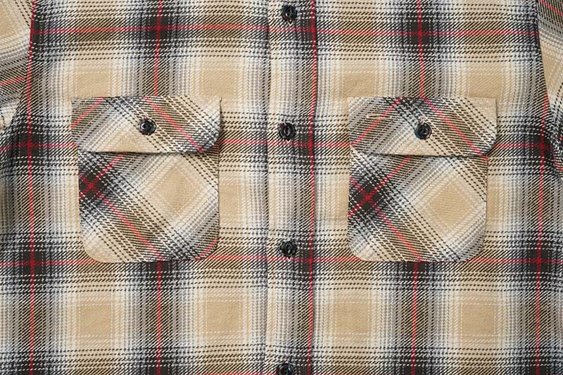 SUGAR CANE 奬 Ĺµ  "FICTION ROMANCE TWILL CHECK WORK SHIRTS"  SC29365
