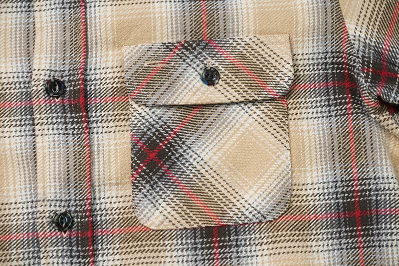 SUGAR CANE 奬 Ĺµ  "FICTION ROMANCE TWILL CHECK WORK SHIRTS"  SC29365
